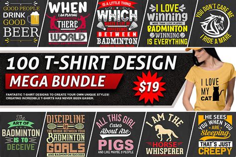 140 Editable T Shirt Design Bundle Pre Designed Photoshop Graphics