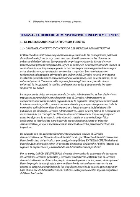 Comun 9 El Derecho Administrativo El Derecho Administrativo