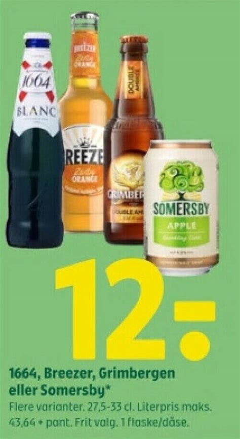 1664 Breezer Grimbergen Eller Somersby Tilbud Hos Coop 365