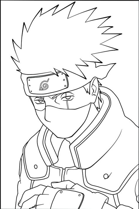 Kakashi Coloring Page At Free Printable Colorings