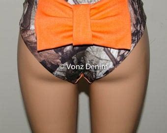 Orange Bikini Etsy