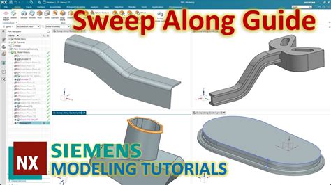 Siemens NX Modeling Tutorials 26 How To Use Sweep Along Guide