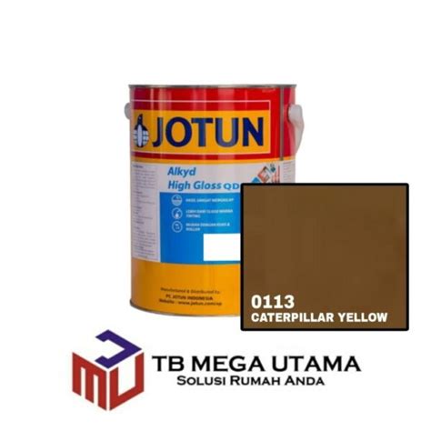 Jotun Alkyd High Gloss QD 0113 Caterpillar Yellow 5 Liter Cat Besi