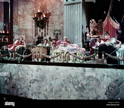 Quo Vadis Leo Genn Second From Left Peter Ustinov As Nero Crown