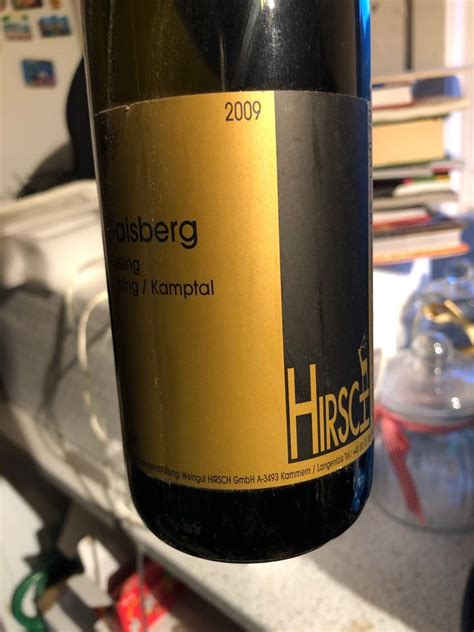 2009 Weingut Hirsch Riesling Reserve Gaisberg Austria