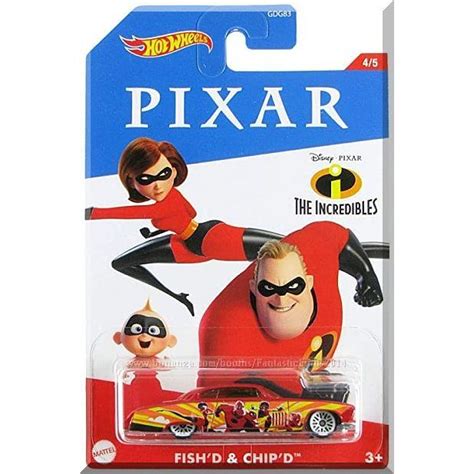 Hot Wheels Fish D Chip D Disney Pixar Series 4 5 2020 The Incredibles 887961818161 On