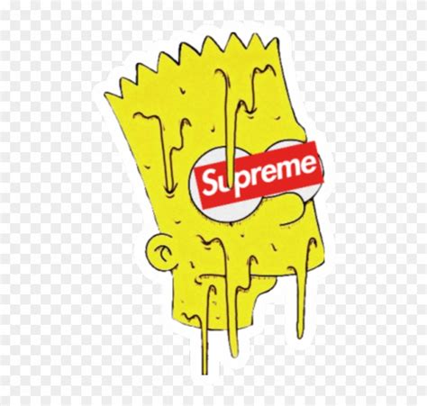 Supreme Bart Simpson, HD Png Download - 480x720(#6110872) - PngFind