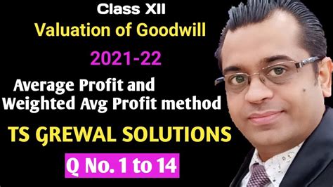 Goodwill TS Grewal Solutions Question 1 2 3 4 5 6 7 8 9 10 11 12 13