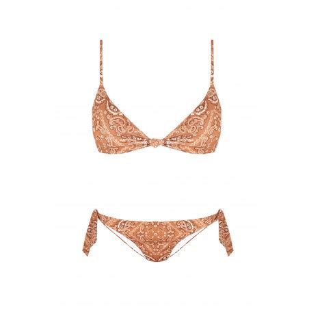Bikini Knot Bandana Terra Estampado Bandana Robin Collection