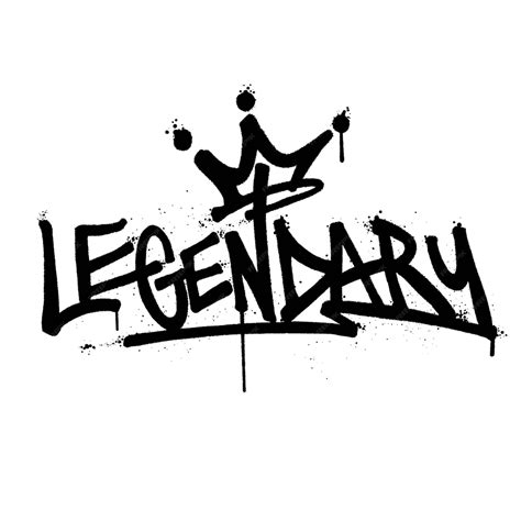 Premium Vector Graffiti Spray Paint Word Legendary Isolated Vector