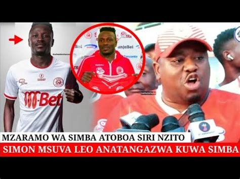 MZARAMO WA SIMBA SIMON MSUVA AMESHAPIGA PICHA ZA UTAMBULISHO SIMBA LEO