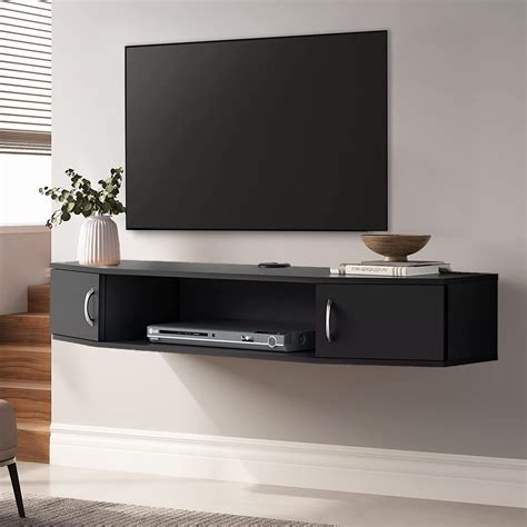 Fitueyes Floating Tv Stand Wall Mounted Tv Shlef Entertainment Center