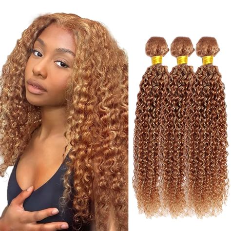 Amazon P27 30 Bundles Highlight Honey Blonde Water Wave Bundles Human Hair Brazilian