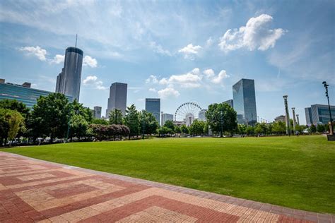 Centennial Olympic Park in Atlanta, Georgia Stock Photo - Image of ...