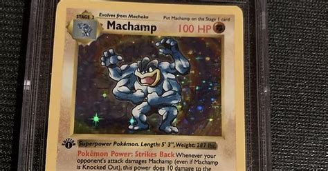 Machamp First Edition Shadowless Holo Album On Imgur