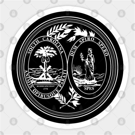 South Carolina Seal South Carolina Sticker Teepublic