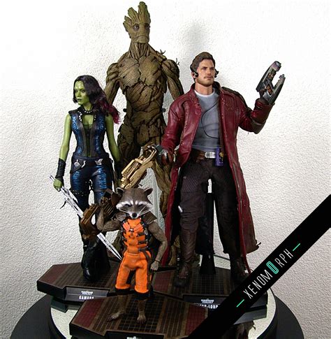 Hot Toys Rocket Groot Set Guardians Of The Galaxy Mms Video Review And Teamup Photos