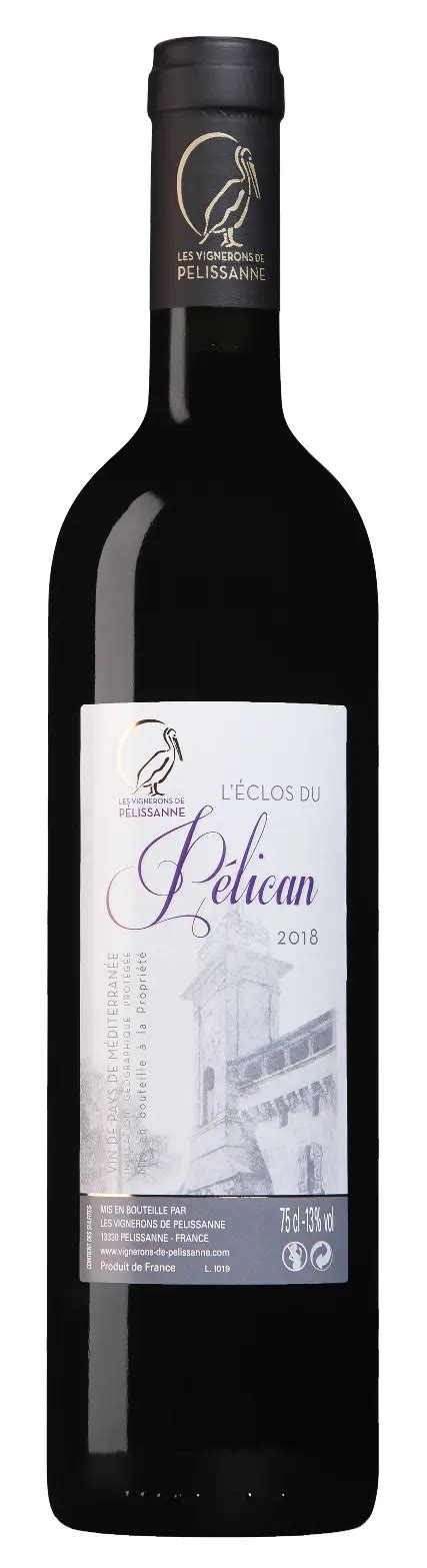 Rouge Éclos du Pélican Les Vignerons de Pélissanne