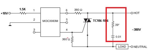 Мос3063 схема включения