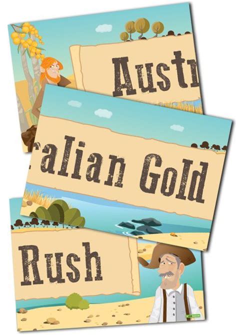 Australian Gold Rush Display Banner Teaching Resource Teach Starter