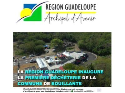 Inauguration de la déchetterie de Bouillante en Guadeloupe 20 mai 2022