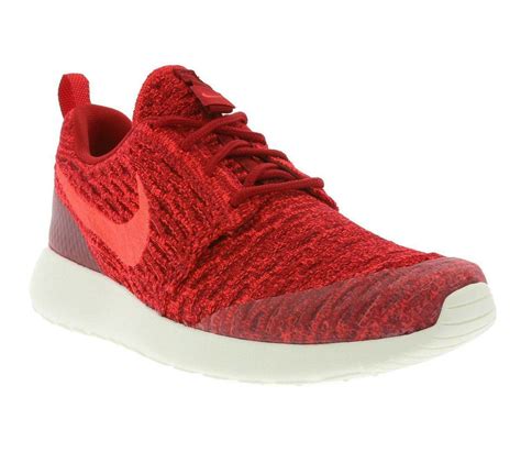 Nike Women S Roshe One Flyknit Running Shoes Gym Red Bright Crimson