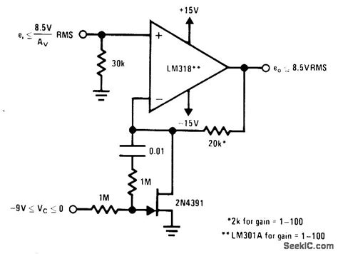 Op Amp Gain Circuit Diagram