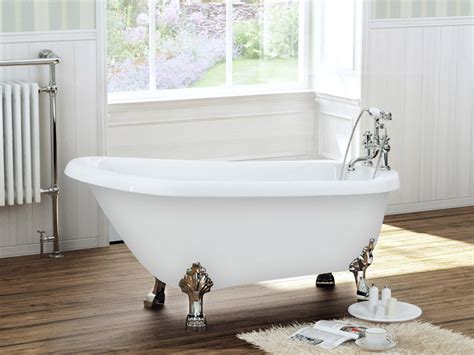 1680 X 720 Luxury Freestanding Slipper Bath With Chrome Leg Set At