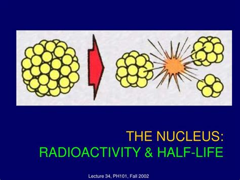 Ppt The Nucleus Radioactivity Half Life Powerpoint Presentation