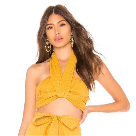 Nwt Hot Yellow Crop Top In