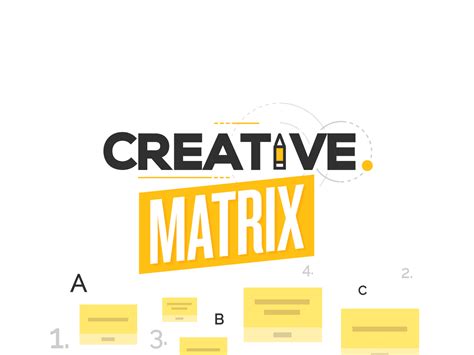 Creative Matrix Find New Ideas From Unusual Combinations Templates