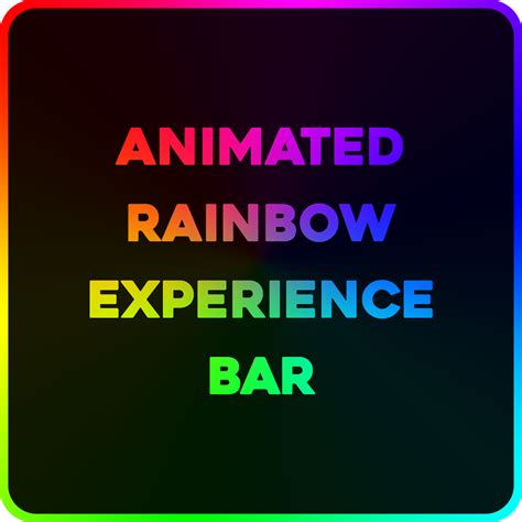 Animated Rainbow Experience Bar Screenshots Minecraft Resource