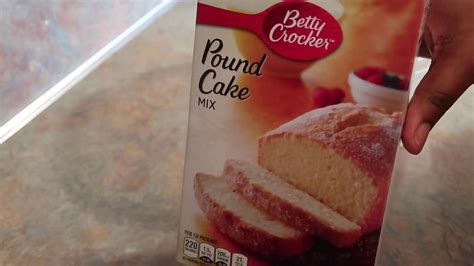 How To Make Pound Cake Ft Betty Crocker Mix Youtube