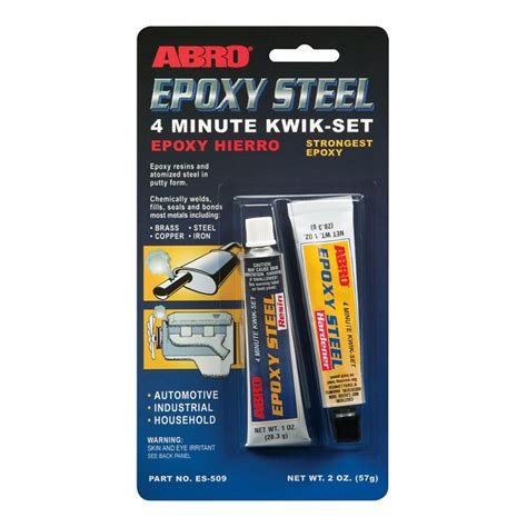 Epoxy Steel 4 Minute Kwik Set Automotive Grade ABRO