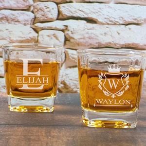 Personalized Bourbon Glasses Rocks Glasses Engraved Whiskey Glass ...