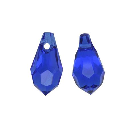 Swarovski Crystal 6000 Classic Drop Pendants 11x55mm 4 Pieces Majestic Blue Drop Pendant