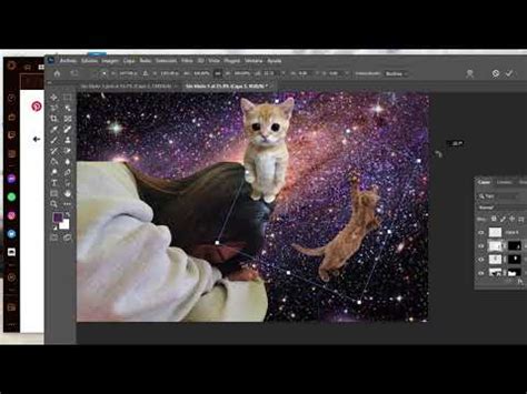 Gatos cósmicos Primeros pasos en Photoshop YouTube