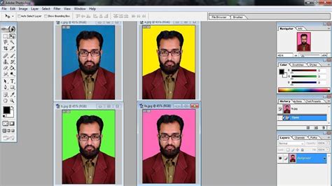 Passport Size Photo Background Colour Change