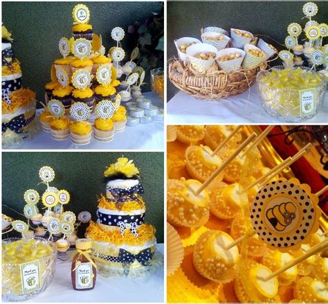 A Sweet As Honey Bee Birthday Party Desserts Table Bumble Bee Baby