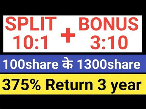 Split Bonus Upcoming Bonus And Split Shares India