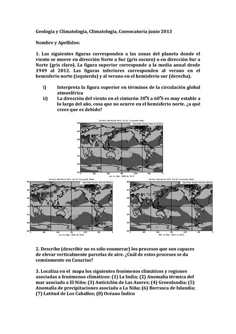 Junio 2013 a preguntas modelo examen geologia UNIVERSIDAD 1º DE