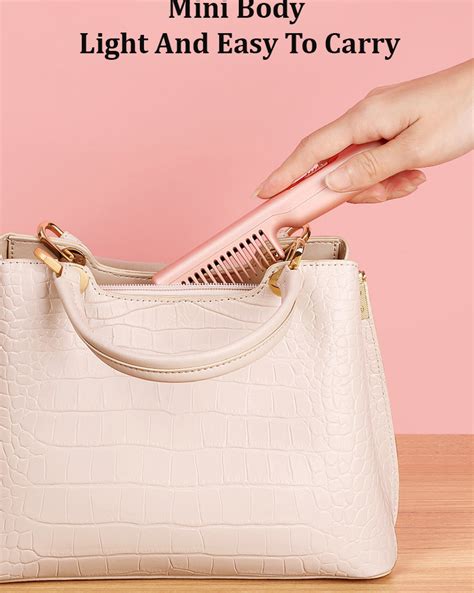 Usb Rechargeable Ceramic Heated Hot Comb Fast Hair Straightener