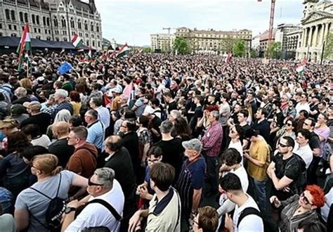 Hungarians Rise Tens Of Thousands Protest Against Orban In Budapest