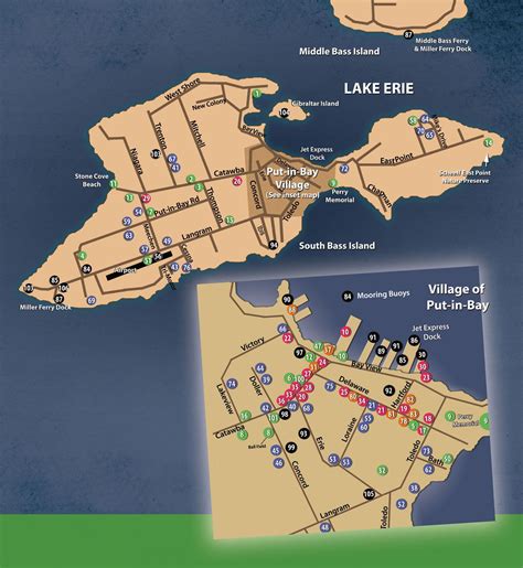 Map Of Put In Bay Hotels | Printable Templates Free