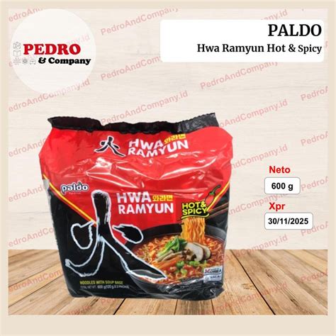 Paldo Hwa Ramyun Hot Spicy Halal Pcs Grams Instant Korean Noodles Shopee Philippines
