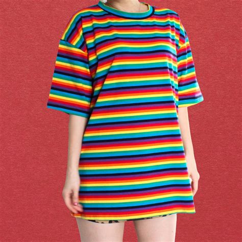 Rainbow Lgbtq Gay Pride Lesbian Drag Queen T Shirt Top Etsy