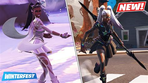 New Winterfest Snowdancer Skin Gameplay Fae Ballet Bundle Fortnite