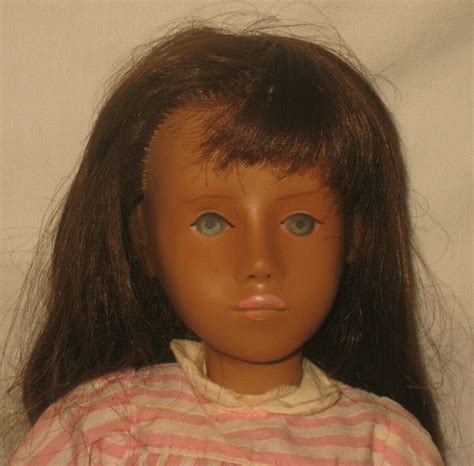 Blue Slate Eyes And Pink Lip Paint Brunette Sasha Doll