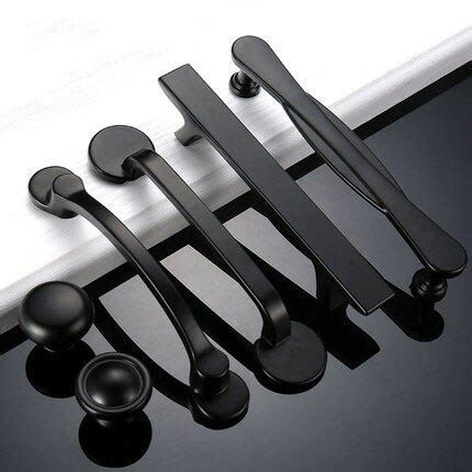 Drawer Handle Modern Minimalist Matte Black Wardro Vicedeal