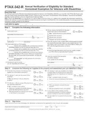 Fillable Online Veterans With Disabilities Exemption Fax Email Print